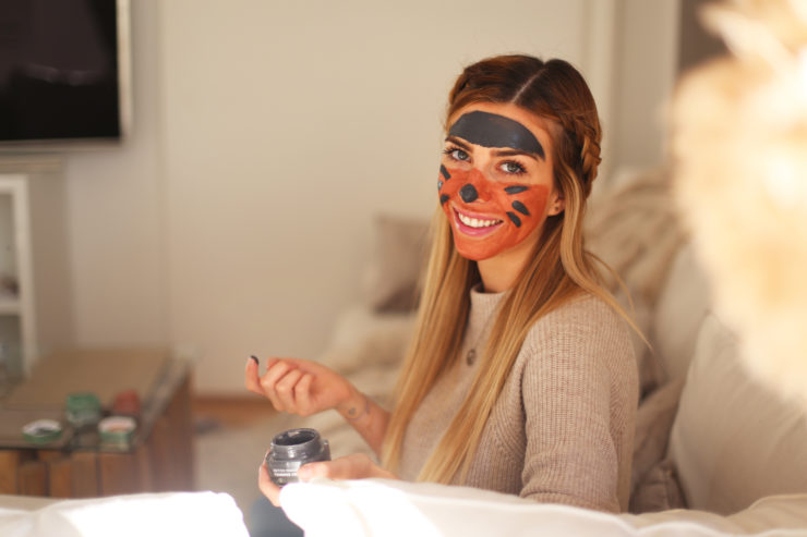 halloween, face mask, luisa lion, blog